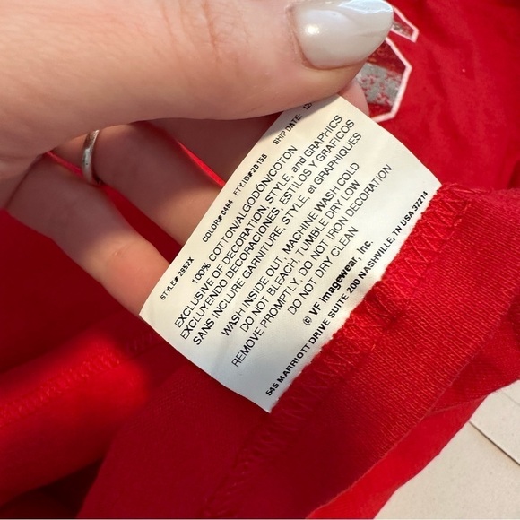 Kansas city chiefs red America flag majestic tee shirt - Picture 4 of 6